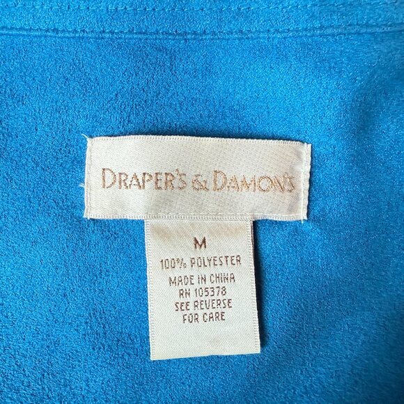 Draper's & Damon's Royal Blue Sweater Set with Appliqué and Rhinestone Accents - Picture 5 of 8